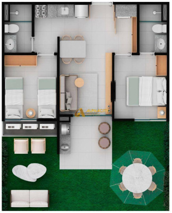Imagem Apartamento com 2 Quartos à Venda, 72 m² em Carneiros - Tamandaré Imagem Apartamento com 2 Quartos à Venda, 72 m² em Carneiros - Tamandaré