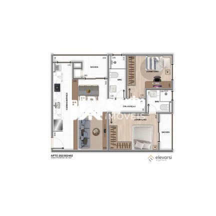 Imagem Apartamento com 3 Quartos à Venda, 75 m² em Centro - Pinhais