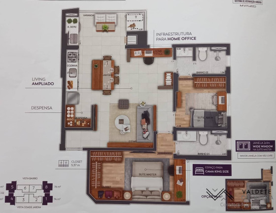 Imagem Cobertura com 3 Quartos à Venda, 143 m² em Jardim Satélite - São José Dos Campos