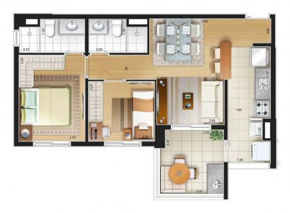 Imagem Apartamento com 2 Quartos à Venda, 69 m² em Vila Prudente - São Paulo Imagem Apartamento com 2 Quartos à Venda, 69 m² em Vila Prudente - São Paulo