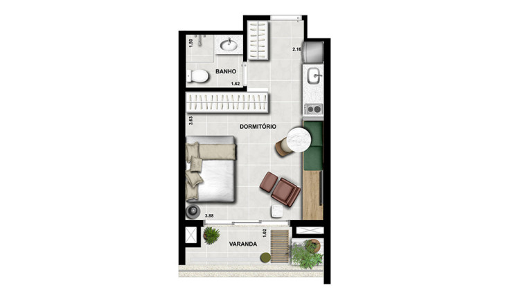 Imagem Apartamento com 1 Quarto à Venda, 56 m² em Liberdade - São Paulo Imagem Apartamento com 1 Quarto à Venda, 56 m² em Liberdade - São Paulo