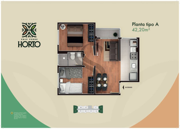 Imagem Apartamento com 2 Quartos à Venda, em Caguassu - Sorocaba Imagem Apartamento com 2 Quartos à Venda, em Caguassu - Sorocaba