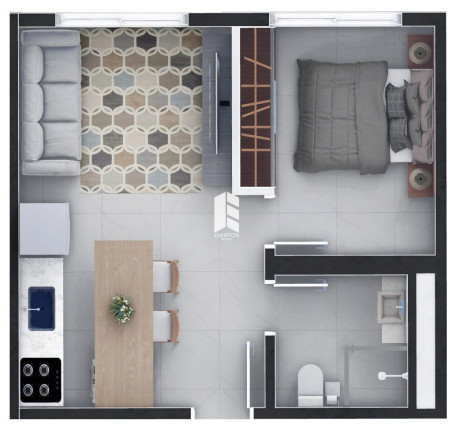 Imagem Apartamento com 1 Quarto à Venda, 32 m² em Centro - Santa Maria Imagem Apartamento com 1 Quarto à Venda, 32 m² em Centro - Santa Maria