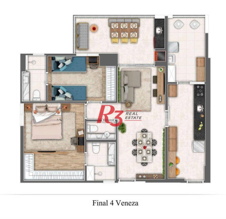 Imagem Apartamento com 2 Quartos à Venda, 87 m² em Gonzaga - Santos Imagem Apartamento com 2 Quartos à Venda, 87 m² em Gonzaga - Santos