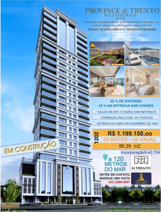 Imagem Apartamento com 2 Quartos à Venda, 86 m² em Pereque - Porto Belo