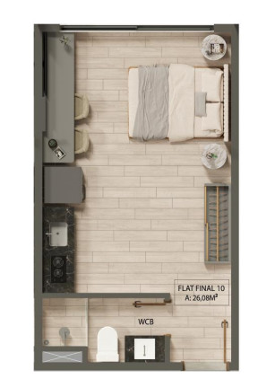 Imagem Apartamento com 1 Quarto à Venda, 24 m² em Jardim Oceania - João Pessoa Imagem Apartamento com 1 Quarto à Venda, 24 m² em Jardim Oceania - João Pessoa