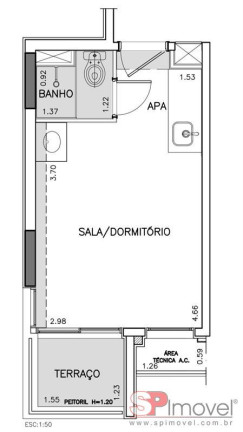 Imagem Apartamento com 1 Quarto à Venda, 20 m² em Brooklin - São Paulo Imagem Apartamento com 1 Quarto à Venda, 20 m² em Brooklin - São Paulo