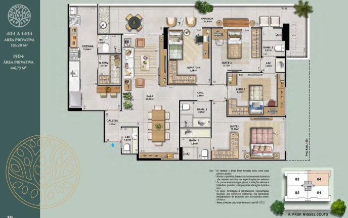 Imagem Apartamento com 4 Quartos à Venda, 136 m² em Icarai - Niterói Imagem Apartamento com 4 Quartos à Venda, 136 m² em Icarai - Niterói