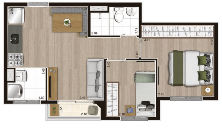 Imagem Apartamento com 2 Quartos à Venda, 38 m² em Jardim Mirante - São Paulo