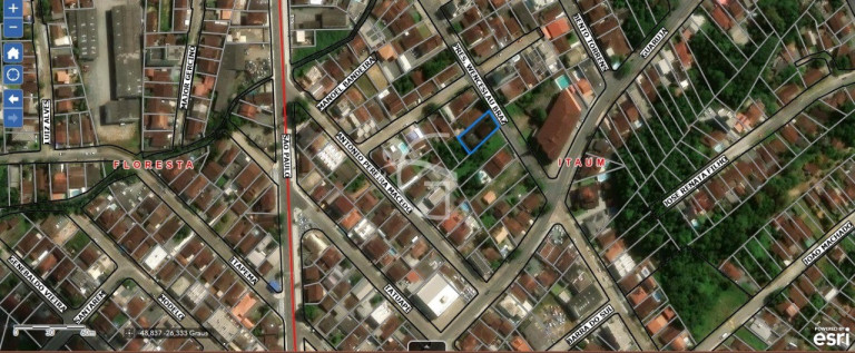 Terreno à Venda, 561 m² em Itaum - Joinville