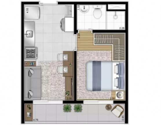 Imagem Apartamento com 1 Quarto à Venda, 28 m² em Vila Das Belezas - São Paulo Imagem Apartamento com 1 Quarto à Venda, 28 m² em Vila Das Belezas - São Paulo