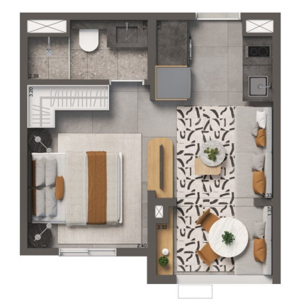 Imagem Imóvel com 2 Quartos à Venda, 31 m² em Brooklin Paulista - São Paulo Imagem Imóvel com 2 Quartos à Venda, 31 m² em Brooklin Paulista - São Paulo