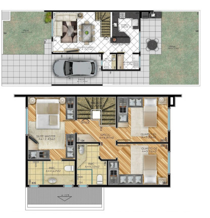 Imagem Casa com 4 Quartos à Venda, 184 m² em Xaxim - Curitiba Imagem Casa com 4 Quartos à Venda, 184 m² em Xaxim - Curitiba