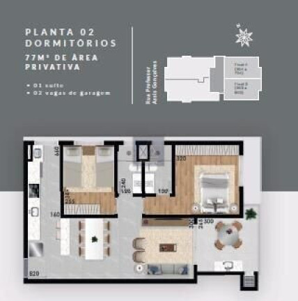 Imagem Apartamento com 2 Quartos à Venda, 77 m² em água Verde - Curitiba