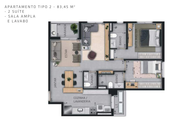 Imagem Imóvel com 3 Quartos à Venda, 83 m² em Jardim Botânico - Ribeirão Preto