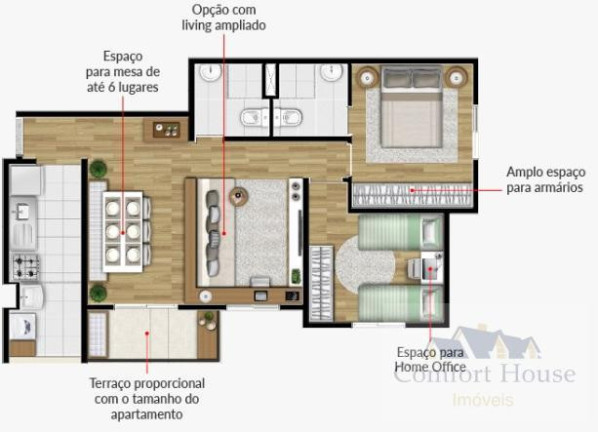 Imagem Apartamento com 3 Quartos à Venda, 60 m² em Campestre - Santo André Imagem Apartamento com 3 Quartos à Venda, 60 m² em Campestre - Santo André