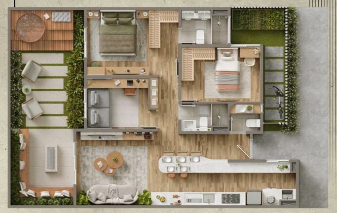 Imagem Casa com 3 Quartos à Venda, 130 m² em Parque Taquaral - Campinas Imagem Casa com 3 Quartos à Venda, 130 m² em Parque Taquaral - Campinas