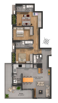 Imagem Apartamento com 2 Quartos à Venda, 117 m² em Petrópolis - Porto Alegre