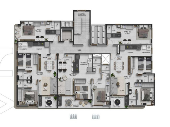 Imagem Apartamento com 2 Quartos à Venda, 60 m² em Intermares - Cabedelo Imagem Apartamento com 2 Quartos à Venda, 60 m² em Intermares - Cabedelo