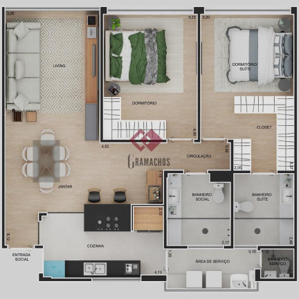 Imagem Apartamento com 2 Quartos à Venda, 97 m² em Higienópolis - São Paulo
