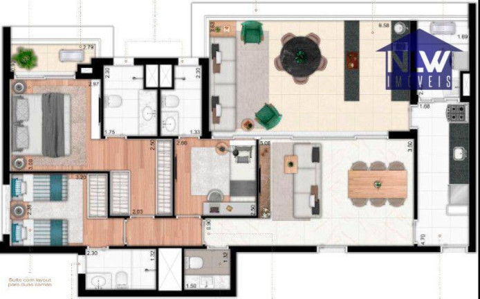 Apartamento com 3 Quartos à Venda, 121 m² em Ipiranga - São Paulo