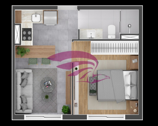 Imagem Imóvel com 1 Quarto à Venda, 49 m² em Batel - Curitiba Imagem Imóvel com 1 Quarto à Venda, 49 m² em Batel - Curitiba