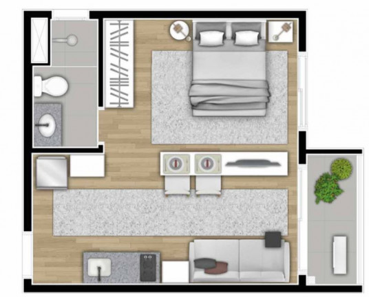 Imagem Apartamento com 1 Quarto à Venda, 45 m² em Liberdade - São Paulo Imagem Apartamento com 1 Quarto à Venda, 45 m² em Liberdade - São Paulo