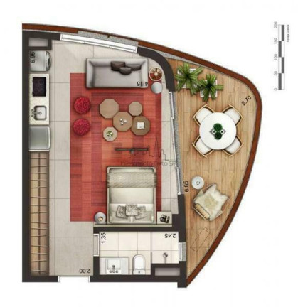 Imagem Apartamento com 1 Quarto à Venda, 46 m² em Itaim Bibi - São Paulo Imagem Apartamento com 1 Quarto à Venda, 46 m² em Itaim Bibi - São Paulo