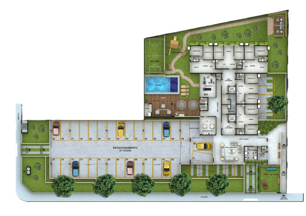 Apartamento com 2 Quartos à Venda, 40 m² em Tamarineira - Recife