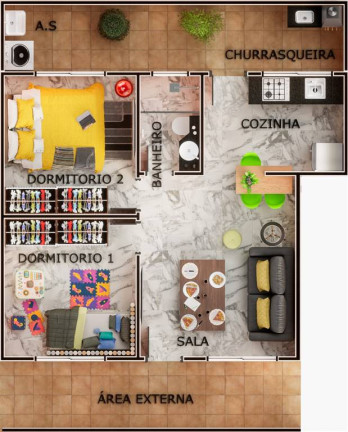 Imagem Sobrado com 2 Quartos à Venda, 49 m² em Vila Caicara - Praia Grande Imagem Sobrado com 2 Quartos à Venda, 49 m² em Vila Caicara - Praia Grande