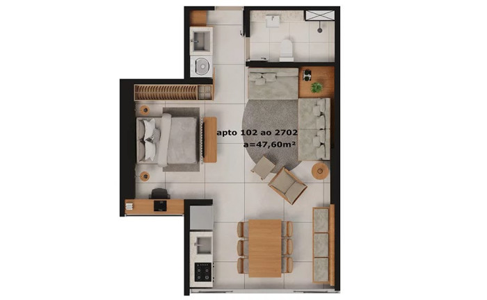 Imagem Apartamento com 1 Quarto à Venda, 40 m² em Pina - Recife