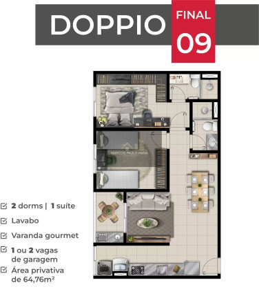 Imagem Apartamento com 2 Quartos à Venda, 64 m² em Atibaia Jardim - Atibaia Imagem Apartamento com 2 Quartos à Venda, 64 m² em Atibaia Jardim - Atibaia