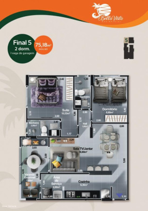 Imagem Apartamento com 2 Quartos à Venda, 76 m² em Centro - Itanhaém Imagem Apartamento com 2 Quartos à Venda, 76 m² em Centro - Itanhaém