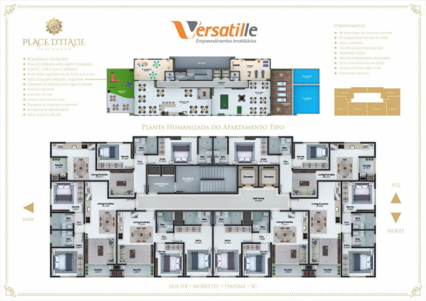 Imagem Apartamento com 2 Quartos à Venda, 55 m² em Morretes - Itapema