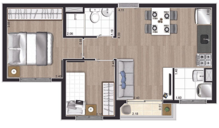 Imagem Apartamento com 2 Quartos à Venda, 37 m² em Jardim Mirante - São Paulo
