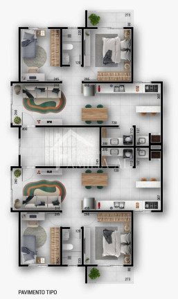 Imagem Apartamento com 2 Quartos à Venda, 55 m² em Iririú - Joinville