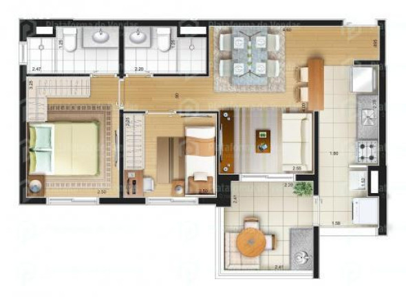 Imagem Apartamento com 2 Quartos à Venda, 57 m² em Vila Prudente - São Paulo Imagem Apartamento com 2 Quartos à Venda, 57 m² em Vila Prudente - São Paulo