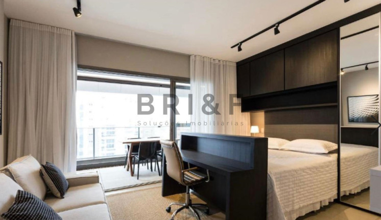 Imagem Apartamento com 1 Quarto para Alugar, 43 m² em Brooklin - São Paulo Imagem Apartamento com 1 Quarto para Alugar, 43 m² em Brooklin - São Paulo