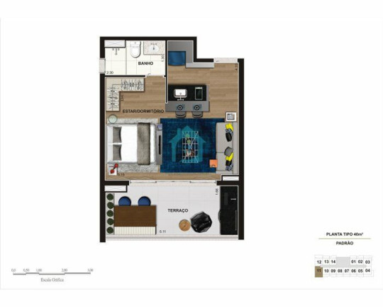 Imagem Apartamento com 1 Quarto à Venda, 40 m² em Sumarezinho - São Paulo