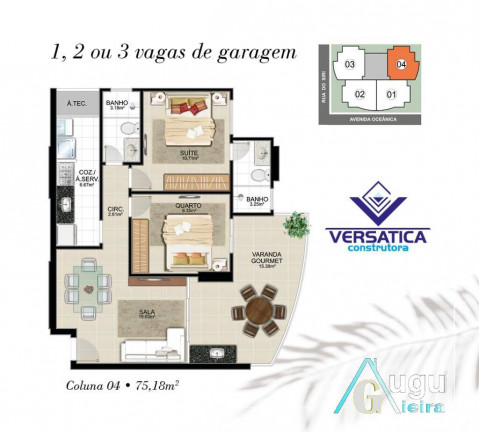 Imagem Apartamento com 2 Quartos à Venda, 75 m² em Praia Do Morro - Guarapari