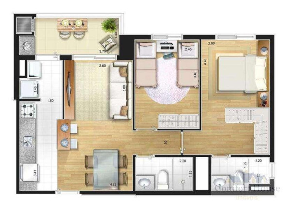 Imagem Apartamento com 2 Quartos à Venda, 63 m² em Campestre - Santo André Imagem Apartamento com 2 Quartos à Venda, 63 m² em Campestre - Santo André