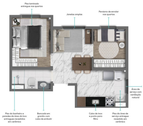 Imagem Imóvel com 2 Quartos à Venda, 46 m² em Santana - São Paulo