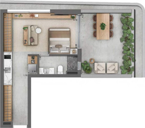 Imagem Apartamento com 1 Quarto à Venda, 46 m² em Azenha - Porto Alegre Imagem Apartamento com 1 Quarto à Venda, 46 m² em Azenha - Porto Alegre