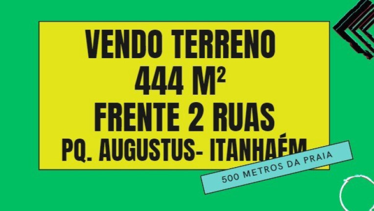 Imagem Terreno à Venda, 444 m² em Parque Augustus - Itanhaém Imagem Terreno à Venda, 444 m² em Parque Augustus - Itanhaém