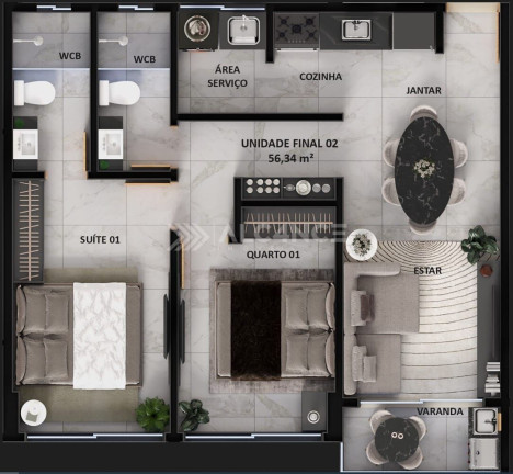 Imagem Apartamento com 3 Quartos à Venda, 77 m² em Intermares - Cabedelo Imagem Apartamento com 3 Quartos à Venda, 77 m² em Intermares - Cabedelo
