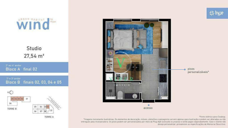 Imagem Studio com 1 Quarto à Venda, 41 m² em Santa Felicidade - Curitiba Imagem Studio com 1 Quarto à Venda, 41 m² em Santa Felicidade - Curitiba