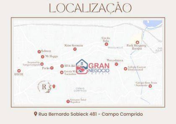 Imagem Studio com 1 Quarto à Venda, 33 m² em Campo Comprido - Curitiba Imagem Studio com 1 Quarto à Venda, 33 m² em Campo Comprido - Curitiba