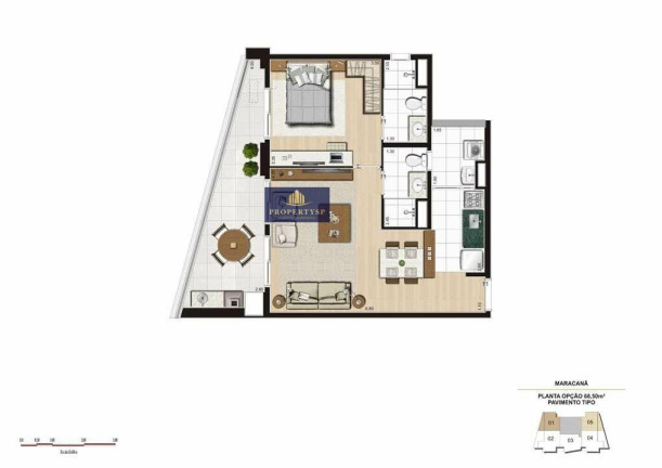 Imagem Apartamento com 2 Quartos à Venda, 68 m² em Vila Ipojuca - São Paulo