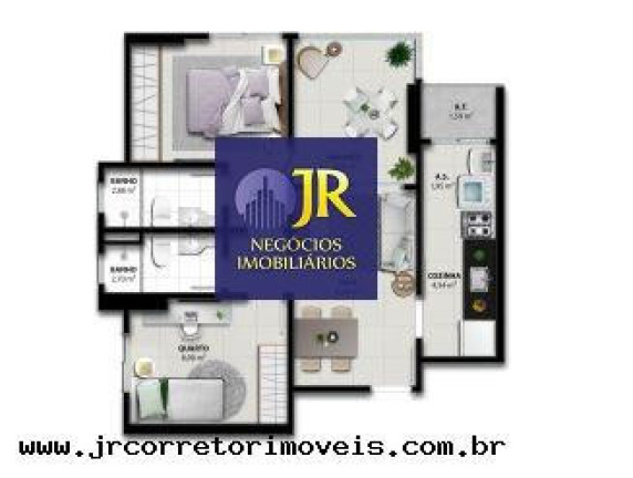 Imagem Apartamento com 2 Quartos à Venda, 60 m² em Jockey De Itaparica - Vila Velha