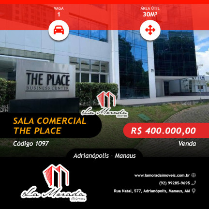 Imagem Sala Comercial à Venda, 30 m² em Adrianópolis - Manaus Imagem Sala Comercial à Venda, 30 m² em Adrianópolis - Manaus